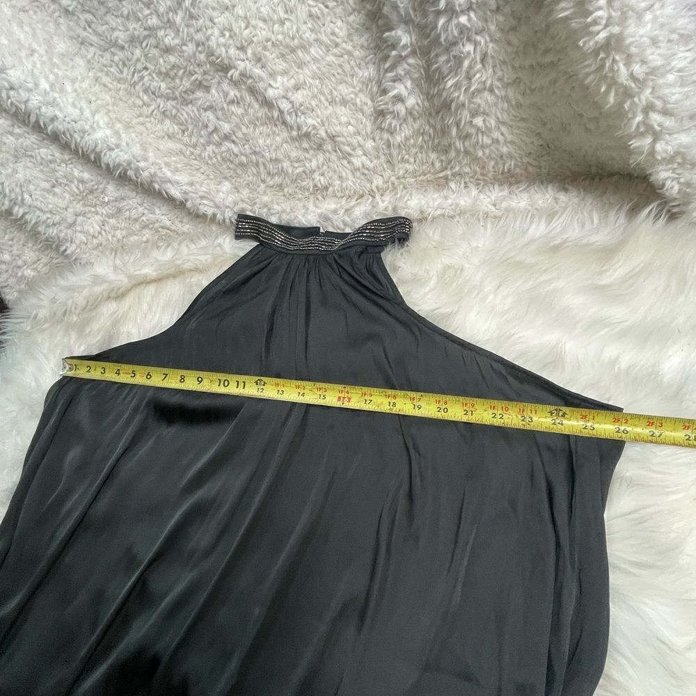 NWT plus Size Torrid Satin black Beaded Halter Top Size 3X - Picture 10 of 13